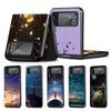 Чехол для мобильного телефона для Samsung Galaxy Z Flip4 Flip3 5G Черный Чехол Z Flip 3 Жесткий ПК Чехол Zflip3 Funda Маленький принц Акварельное искусство