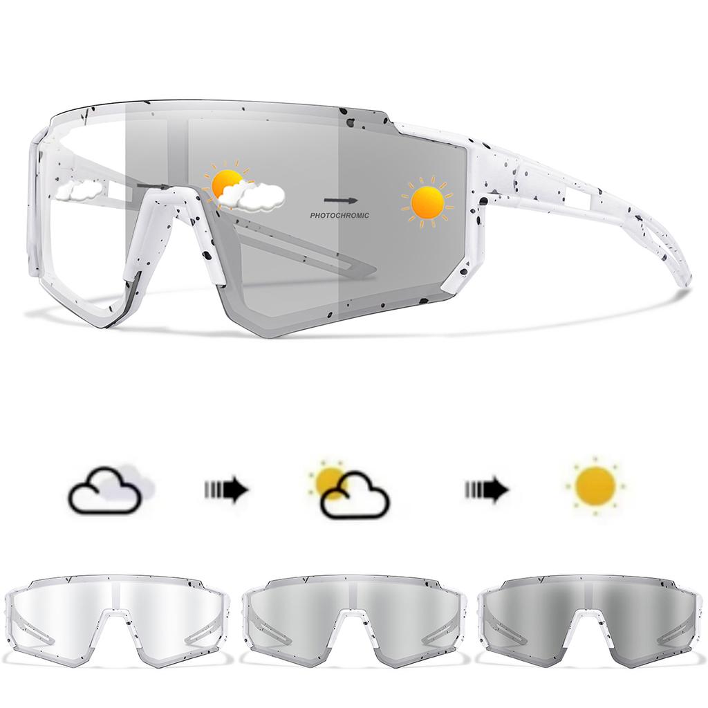 Модные фотохромные солнцезащитные очки Мужские Женские Велосипедные Велосипедные МТБ Велосипедные Рыбалка Бег Велоспорт Спортивные Очки Удобная Оправа