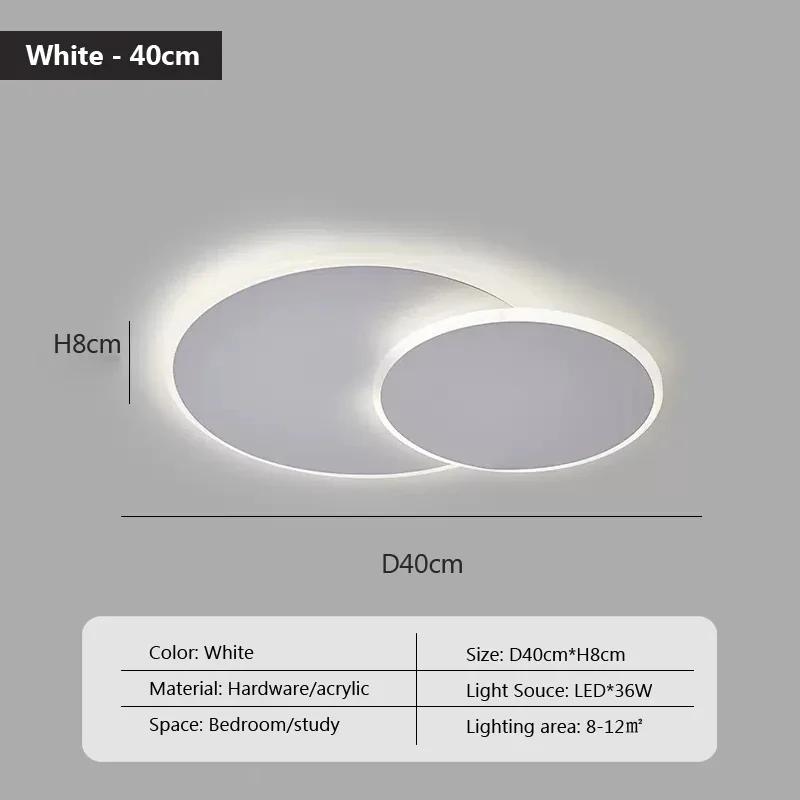 Современный светодиодный белый потолочный светильник для гостиной, спальни, кабинета, кухни, потолочная люстра, украшение для дома, осветительное приспособление