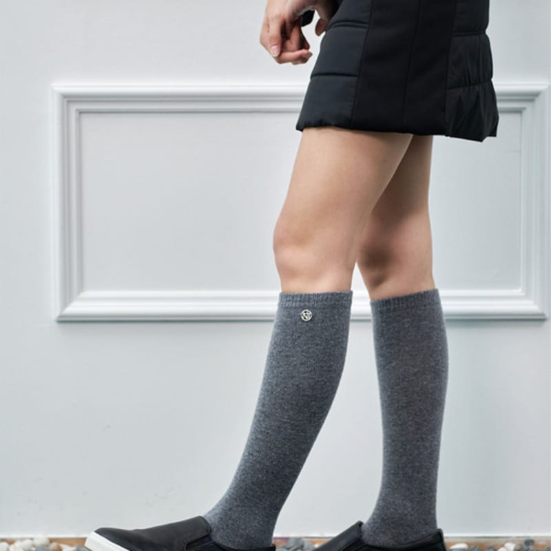 Носки до колена с эмблемой nitina cashmere M/GY