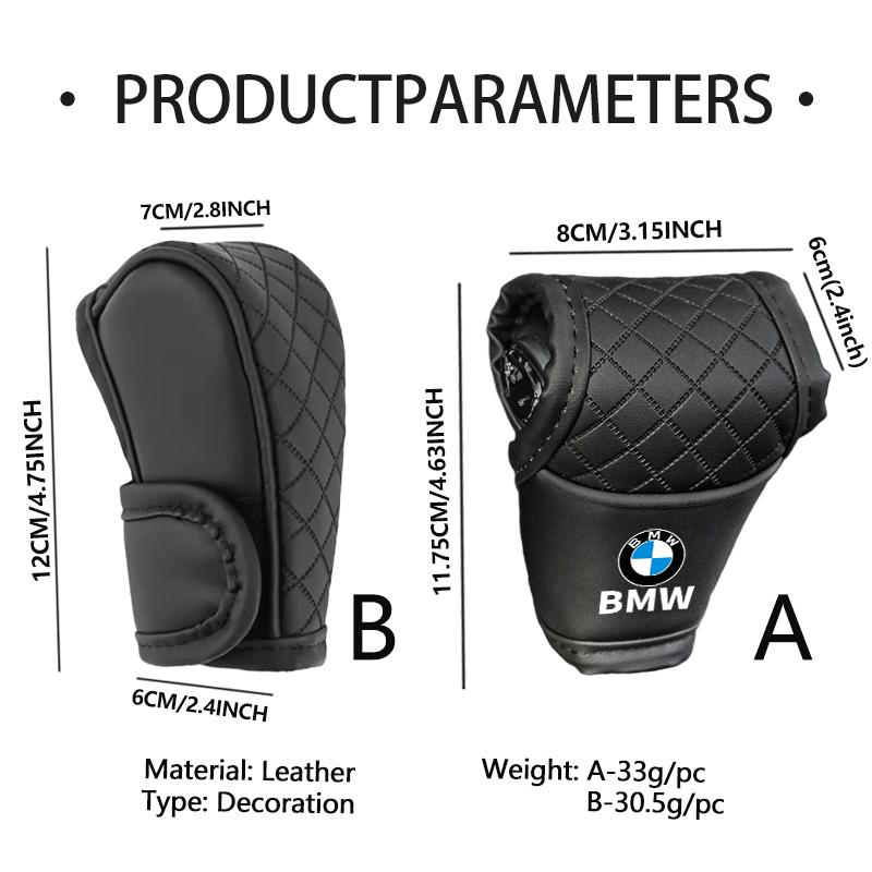 SNLL4 Car Gear Shift Cover Leather Shift Lever Gearbox Knob Protector For BMW M3 M5 X3 E93 F10 F20 F30 F40 F15 F25 F26 F31 F49 F86