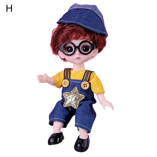 Игрушка для кукол 6 дюймов Изысканный Прост в уходе Удобный на ощупь 44204 Кукла с большими глазами для развлечений