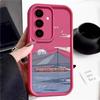 Mountain Pattern TPU Soft Phone Case For Samsung Galaxy S25 S24 FE S23 Ultra S22 S21 A16 A55 A54 A35 A34 A52 A15 A14 Shockproof Matte Silicone Cover