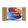 Pebeo - Acrylic Paints - Studio Acrylics - Set 12 Tubes 20 Ml Assorted Colors + Accessories