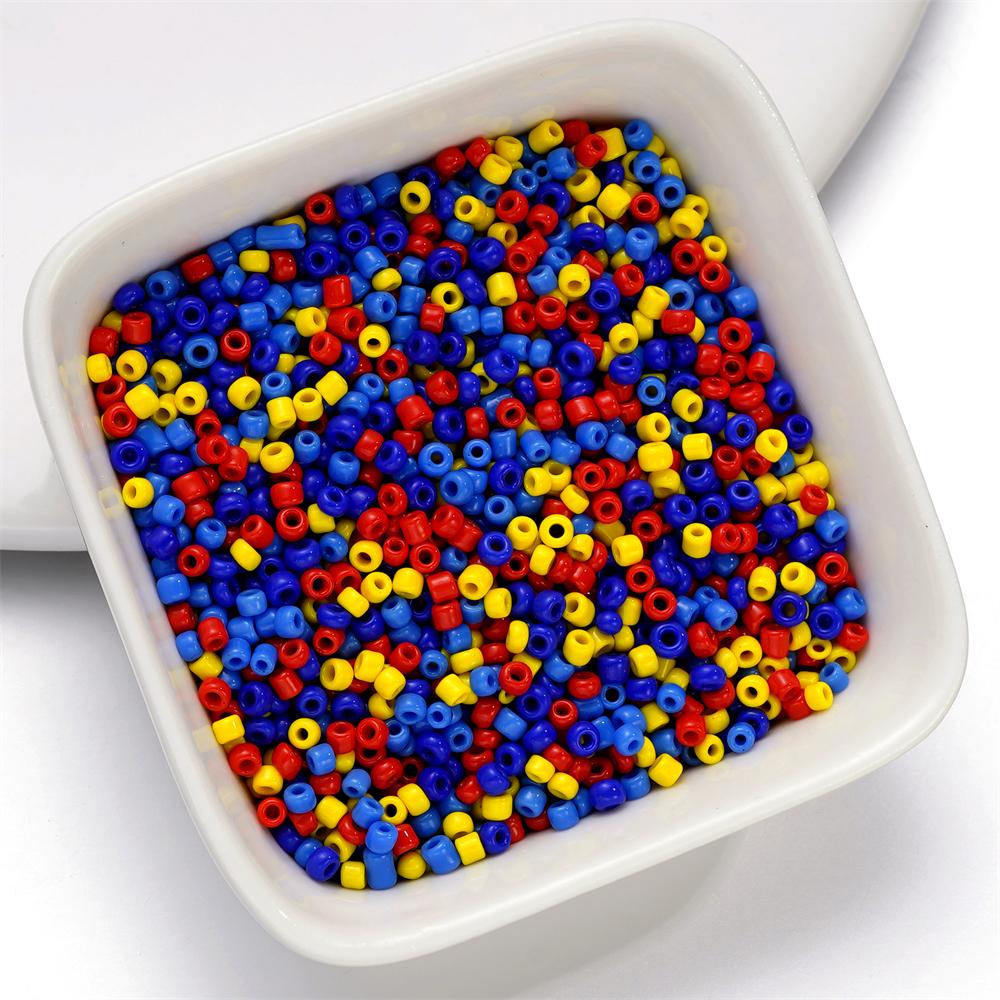 10g/Lot 2mm Mixed Glass Seed Beads Charm Colorful Bead for DIY Spacer Loose Bracelet Necklace Earring Jewelry Making Accessories
