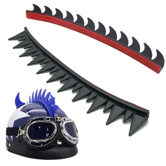 Модифицированная наклейка на шлем для мотоцикла, универсальная персонализированная наклейка в виде петушиного гребня с рогами