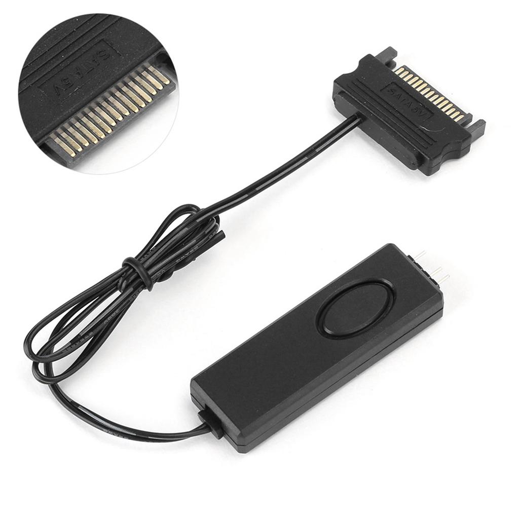 Радиочастотный пульт дистанционного управления вентилятором контроллер освещения ПК аксессуары 5 В Symphony ARGB черный SATA-Pin(черный )