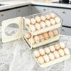 PET Refrigerator Egg Organizer 3 Tier Egg Holder Visible Egg Storage Box Kitchen