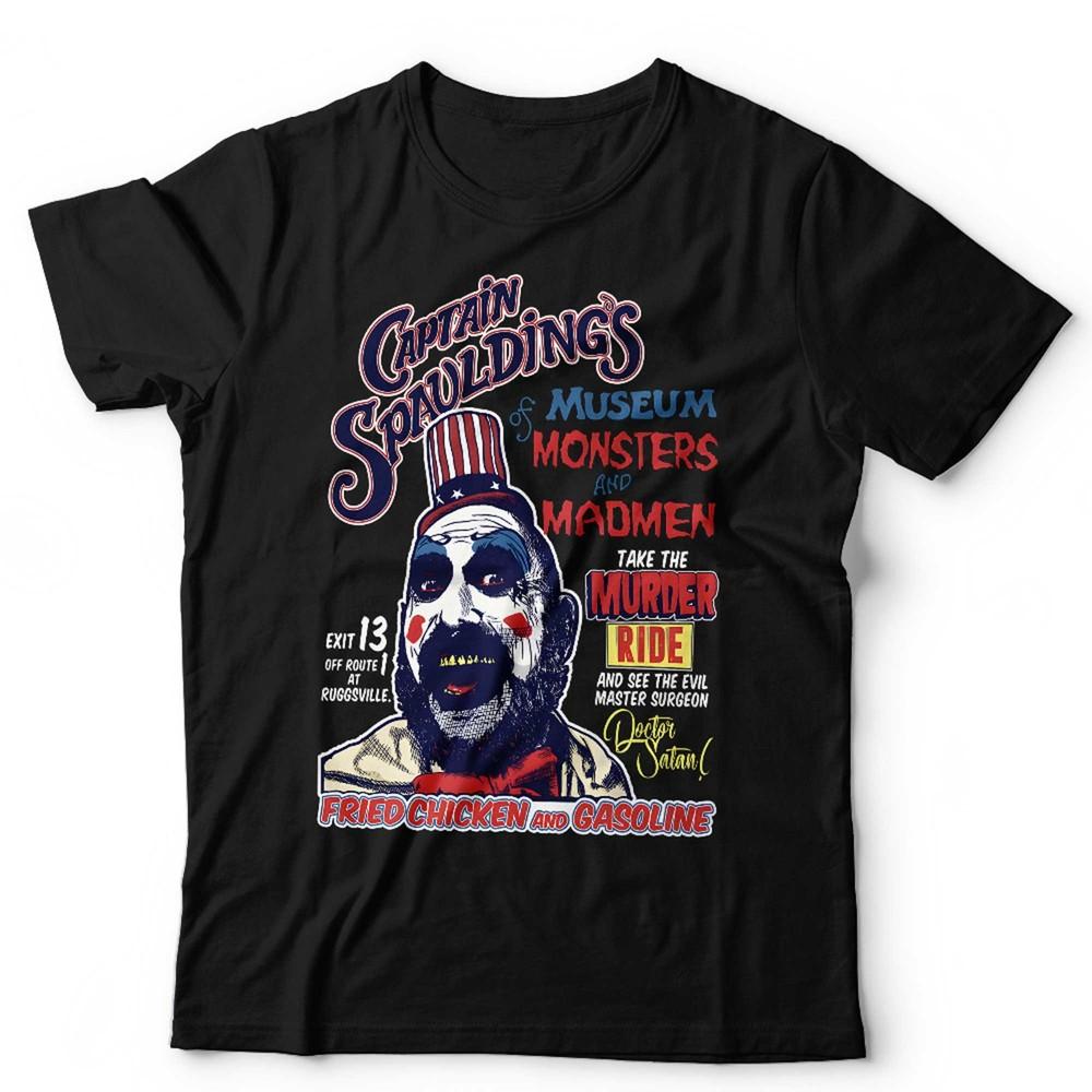 Футболка Captain Spaulding Унисекс Сид Хэйг, Роб Зомби, Хэллоуин, Ужасы