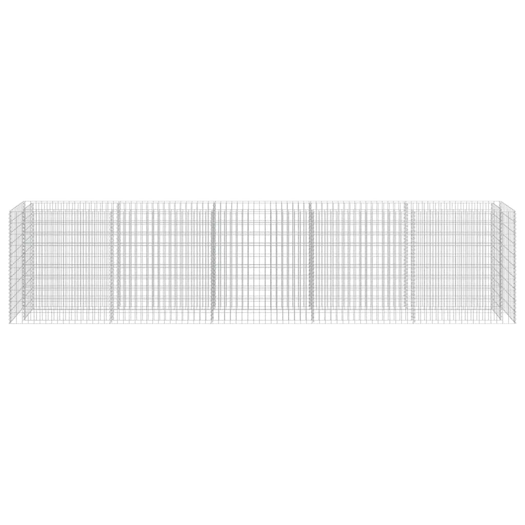 Gabion Raised Bed Galvanized Steel 450 * 50 * 100 cm