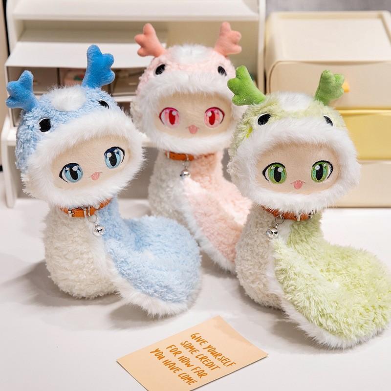 Яркая плюшевая игрушка-змея, милая кукла-змея для малышей с ПП-хлопком, идеально подходит для подарков