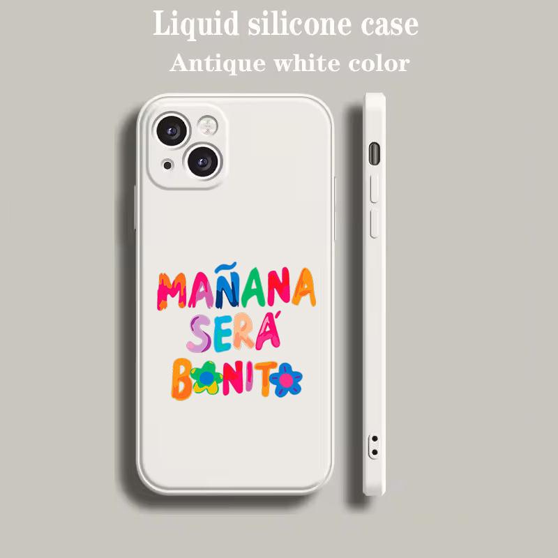Luxury Color Phone Case For iPhone 15 14 13 12 mini 11 Pro Max XS X XR SE 7 8 Plus soft Beige Cover Letter Print Kangaroo