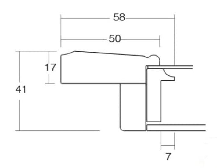 Oil Painting Frame 8163 Acrylic with MDF Backing UV-cut (white, F6)