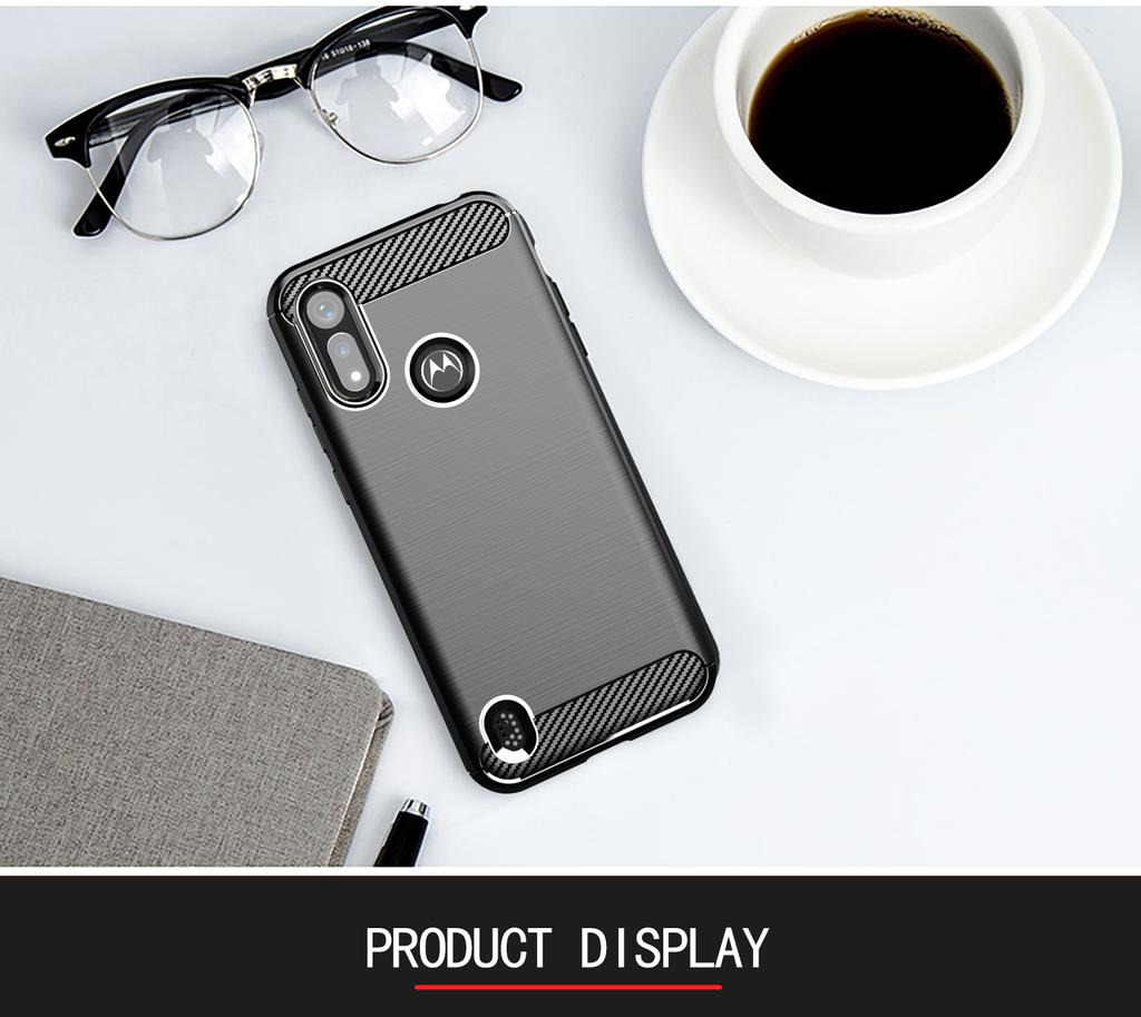 Case For Motorola E6i Soft Silicone Shockproof Non-Slip Half-Wrapped Back Cover For Moto E6i E6S 2020 Smartphone Case