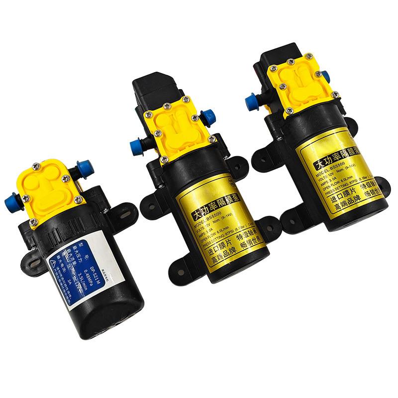 12V Agricultural Electric Spray Water Pump Small High-pressure Spraying Pump Self-priming Diaphragm Pump Pesticide Water Pump