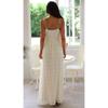 Women's Summer New Solid Colour Elegant Chiffon Halter Long Cake Skirt Hundred Folds Lace Long Skirt Suit