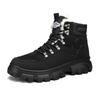 Мужская амортизирующая противоскользящая износостойкая теплая модная трендовая уличная хлопчатобумажная обувь с высоким берцем зимние ботинки ботинки martin