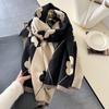 2024 New Autumn and Winter Warm Scarf Double-sided Imitation Cashmere To Keep Warm, Student High-end Female Scarves