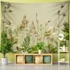 Plant Flower Tapestry Wall Hanging Psychedelic Natural Ins Simple Bohemian Style Art Hippie Bedroom Home Decor