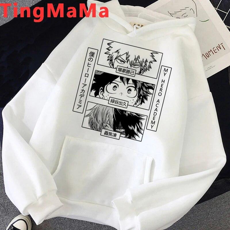 Толстовки с капюшоном из японского аниме «Мой герой Академии» унисекс Kawaii Shoto Todoroki уличная одежда с графикой унисекс толстовки Harajuku Dabi мужские унисекс