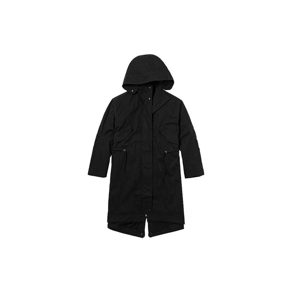 Timberland Однотонная водонепроницаемая свободная парка средней длины для женщин, верхняя одежда черного цвета A6HB9-001