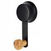 Hook with Suction Cup for Clothes Steel 2 Kg Black