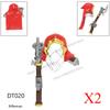 DT020-021 Аниме Игры Фильмы Средневековые Фигурки Строительные Блоки Легион Стрелок Копейщик Ополчение Арбалет Страж Оружие Кирпичики Игрушки