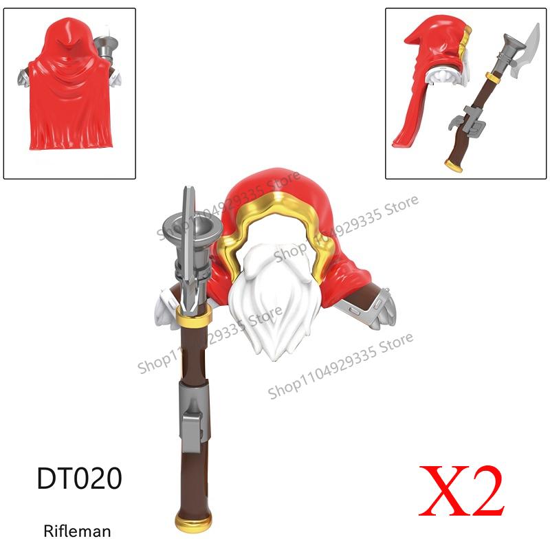 DT020-021 Аниме Игры Фильмы Средневековые Фигурки Строительные Блоки Легион Стрелок Копейщик Ополчение Арбалет Страж Оружие Кирпичики Игрушки