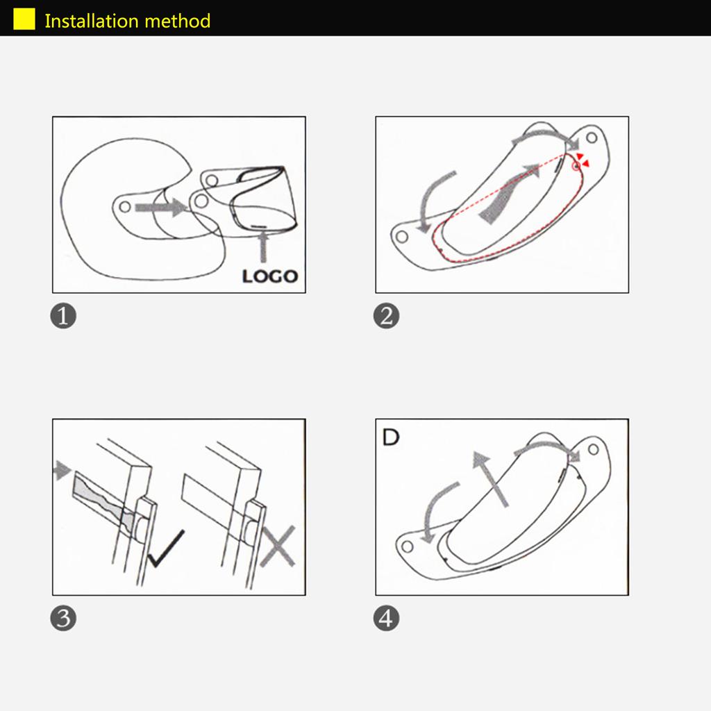 Универсальная пленка для защиты от запотевания мотоциклетного шлема для прозрачной наклейка на козырек шлема FF353/FF328/FF390/FF800/FF397