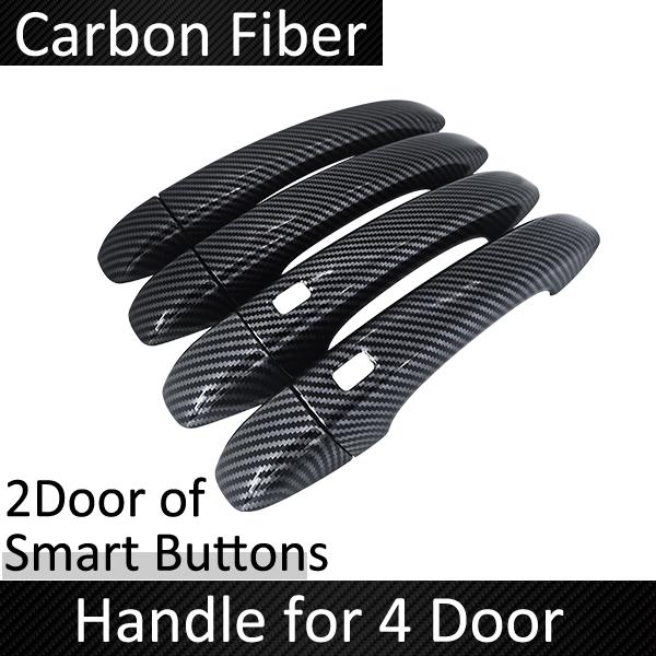 Carbon Fiber Door Handle Cover Fit for Renault Express Van Car External Protective Film Accessories Decorate Stickers