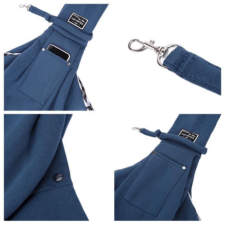 Custom Breathable Pet Messenger Bag for Dogs & Cats - Portable Shoulder Carrier