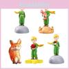Top Quality Resin Crafts Little Prince Fox Cake Baking Eternal Flower Mini Ornaments Wholesale