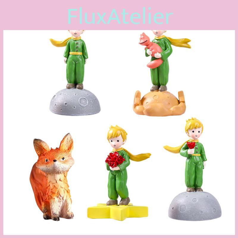 Top Quality Resin Crafts Little Prince Fox Cake Baking Eternal Flower Mini Ornaments Wholesale