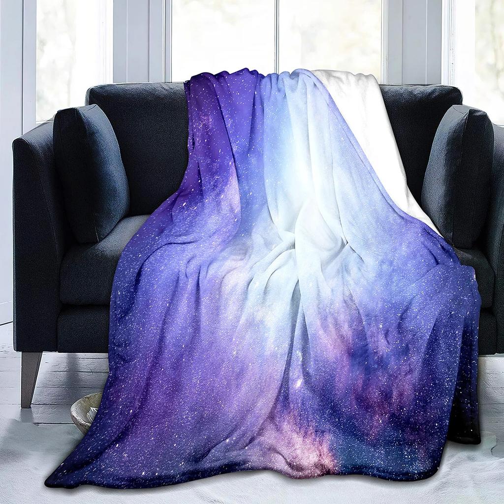 universe and the starry sky Printed Blanket for Bed Travel Camping Living Room Office Conditioning Blanket for All Seasons Gifts