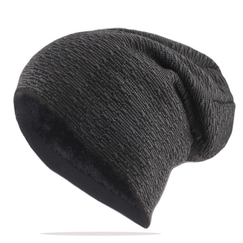 Hat Soft Fashion Adult Men Winter Warm Hat For Unisex Knitted Casual Beanies Skullies Cotton Wool Hats Outdoor Solid Gorros