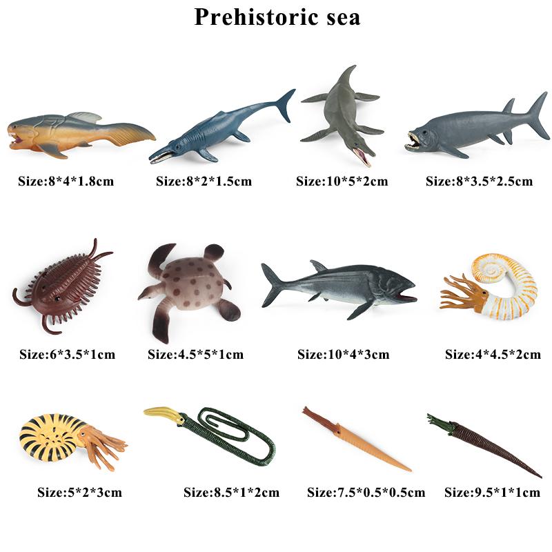 Oenux Игрушка Монтессори Дикая ферма Динозавр Океан Кот Животные Модель Фигурка Зоопарк Фигурки Милые Миниатюрные Образовательные Детский Подарок