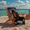 Custom Name Ultra-Soft Beach Towel with Horse Theme,Ideal for Pool - Camping, Diving - Perfect Travel Essential, Vibrant Beach Towel.