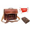Кожаная сумка-мессенджер Винтажная сумка-саквояж Сумки через плечо для мужчин и женщин Офисная сумка унисекс 15 дюймов. С комбинированным кожаным дневником
