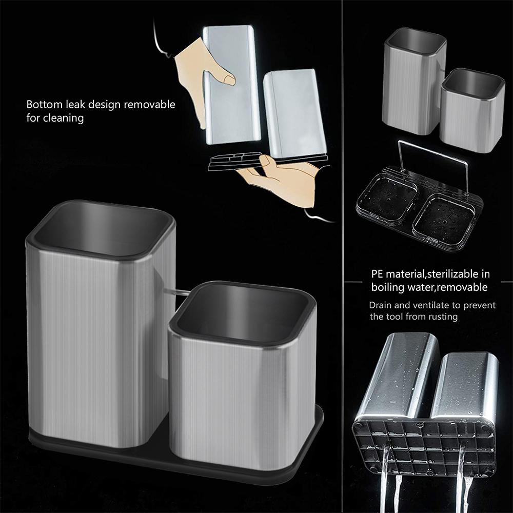 Подставка для ножей, держатель для кухонных ножей из нержавеющей стали, подставка для столовых приборов, блок для хранения высококачественных кухонных принадлежностей