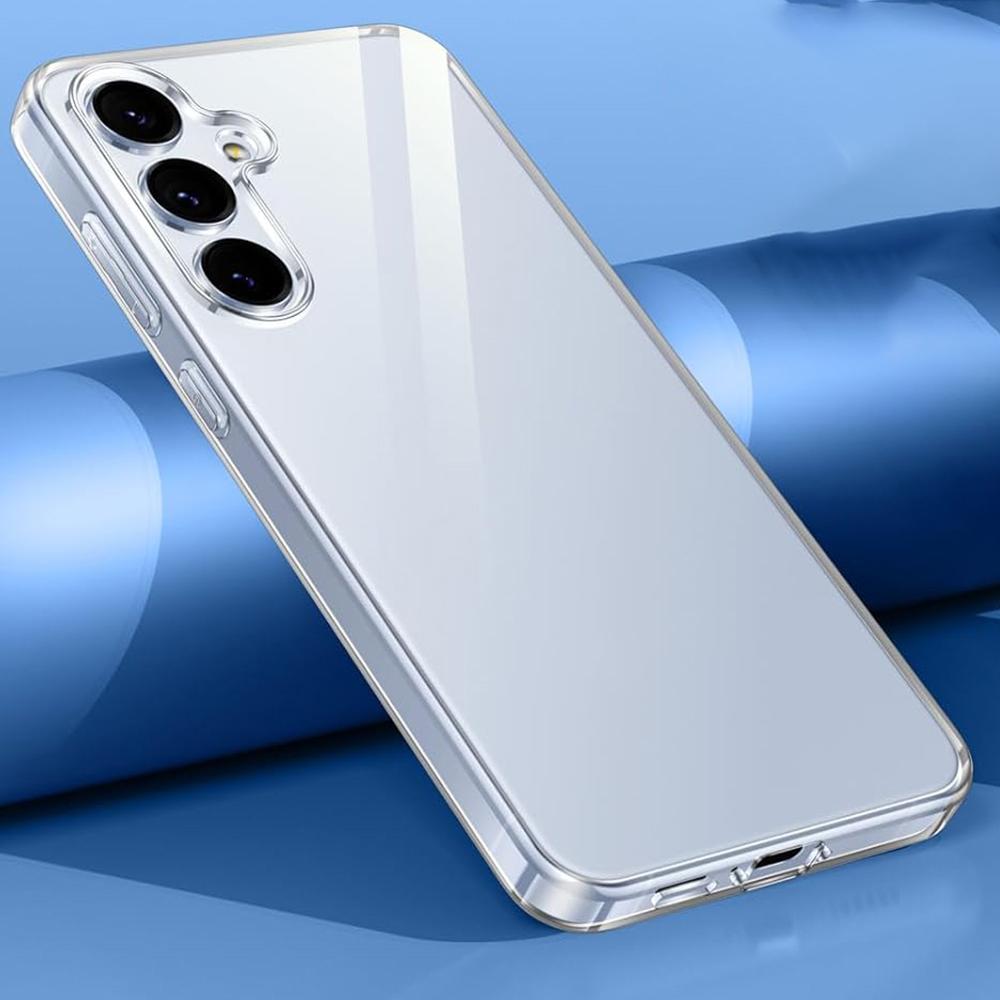 S25Ultra Силиконовый Мягкий Чехол Для Samsung Galaxy S25 Edge S24 S23 S21 FE S22 Ultra Plus 5G Прозрачный Ультратонкий Чехол Ударопрочная Накладка