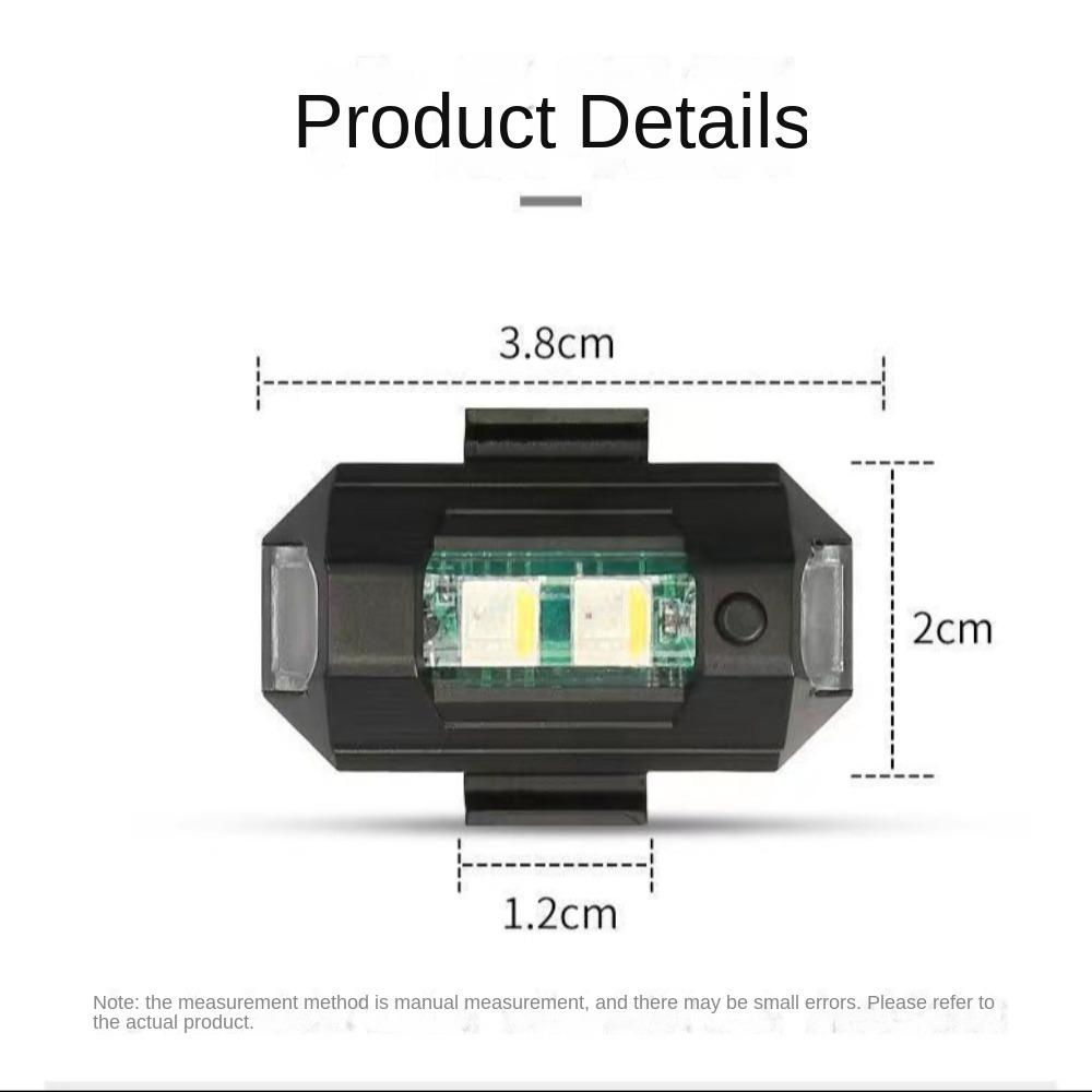 Портативный ручной переключатель стробоскоп для дрона семь цветов USB зарядка предупреждающий свет аварийный мигающий сигнальный фонарь
