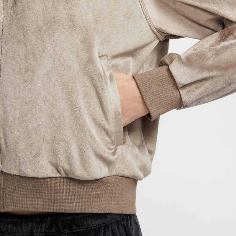 Nike Повседневная Спортивная Простая Куртка с Капюшоном и Длинными Рукавами Женские Куртки Темно-Хаки HJ0958233