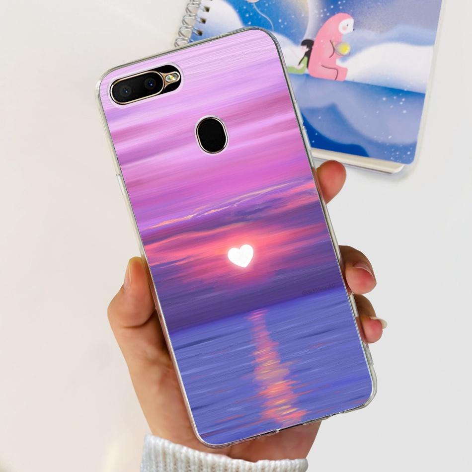 For OPPO A5S Case Cute Pattern Soft Silicone TPU Cover Cases For Oppo A5Ss AX5s A 5S CPH1909 CPH1920 CPH1912 Phone Shell Bumper