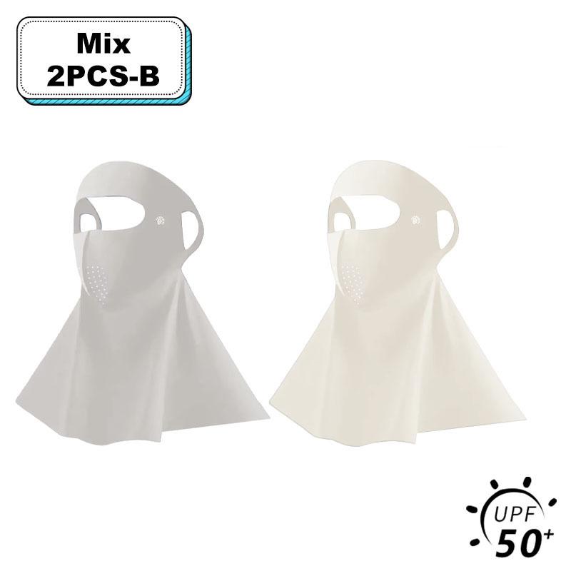 UPF50+ Солнцезащитная маска Модный 3D Ice Silk Anti-UV шарф для шеи Sunscree Пылезащитная солнцезащитная маска для лица на открытом воздухе