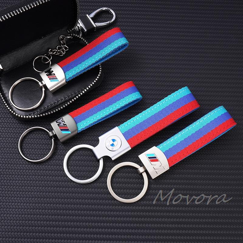 For BMW M X1 X3 Leather Car Keychain Key Chain Rings 3D Metal Keyring For BMW M Performance E46 E90 E60 F10 F30 E39 E36 F20 E87 G30 E92 E91 X5 vby40