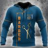 Spring Autumn Barber Shop Graphic Hooded Sweatshirts 3D Print Fashion Hoodies Male Oversized Long-sleeved Pullovers Tops Daily