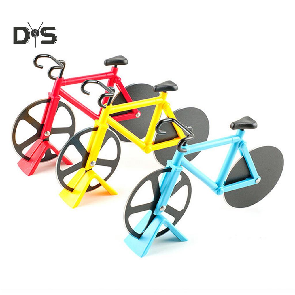 Новинка SW в форме велосипеда, резак для пиццы, двухколесный слайсер, кухонный инструмент для домашнего декора