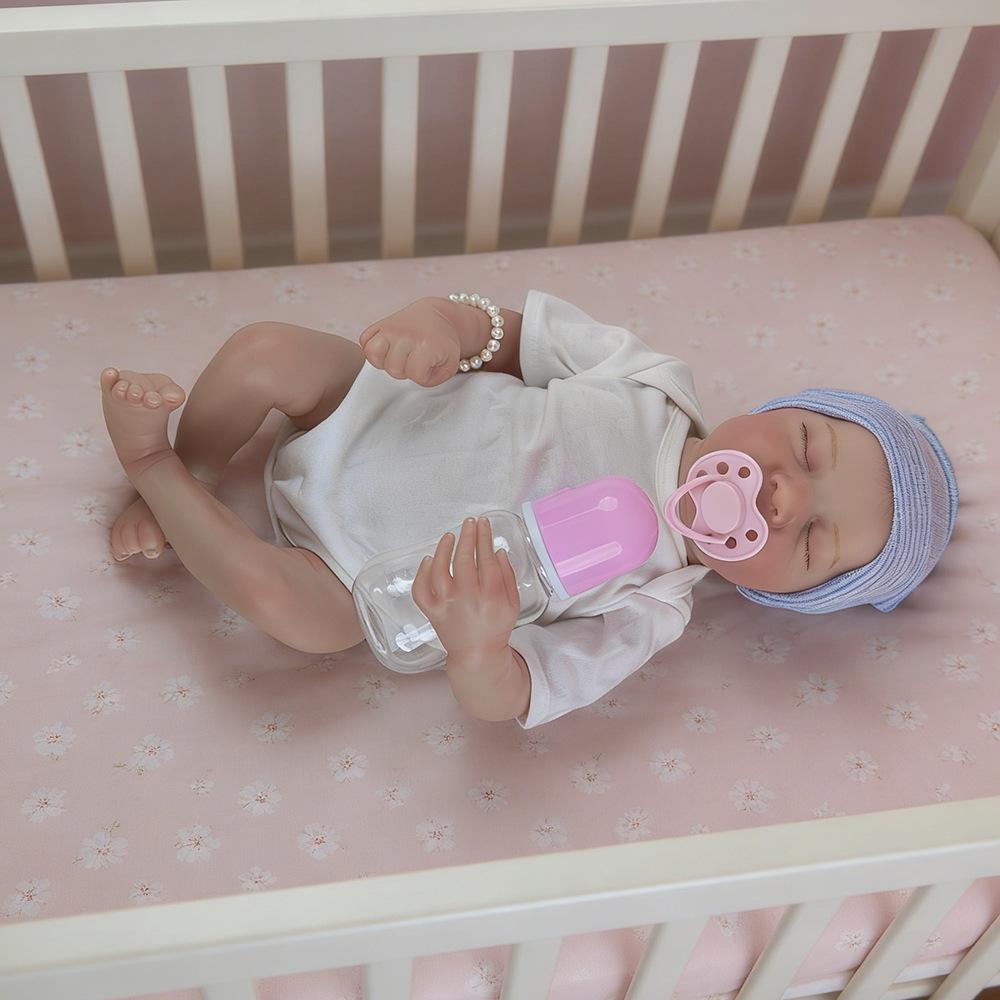18-inch Realistic Full Silicone Reborn Doll 'Levi' with 3D Skin - Exquisite Baby Gift Toy