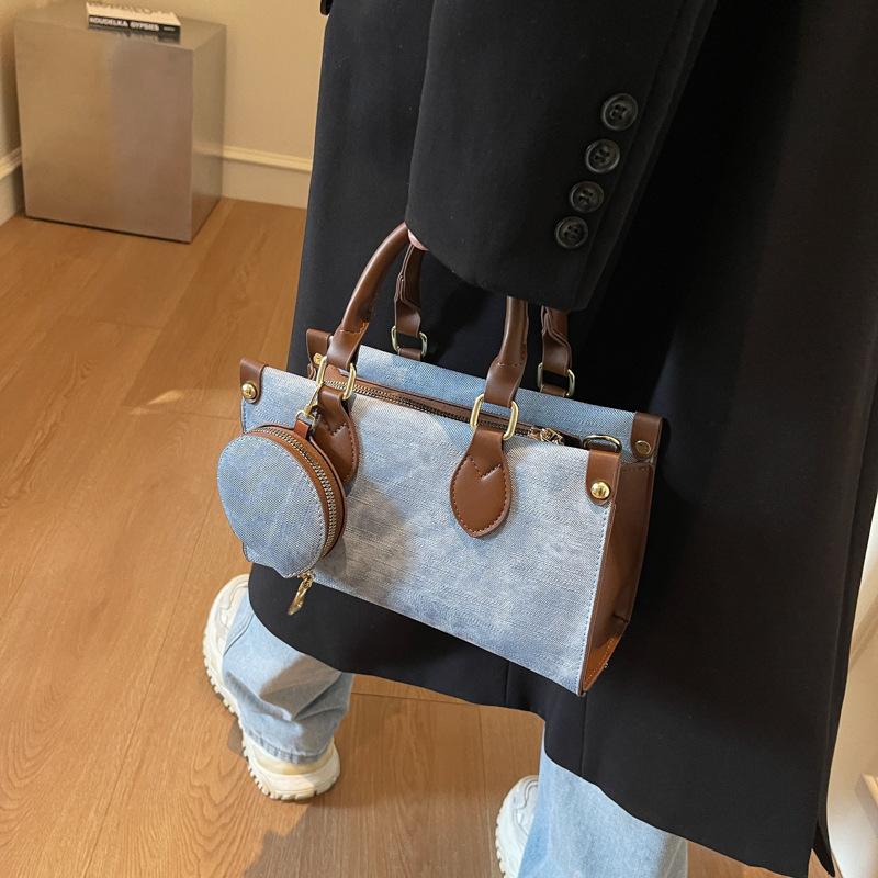 Новая сумка женская трендовая повседневная простая сумка-мессенджер популярная контрастного цвета женская сумочка сумка-тоут для поездок