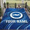 Custom Text Printed Rug Brighton & Hove Albion Football Non Slip Floor Carpet For Home Room Decor